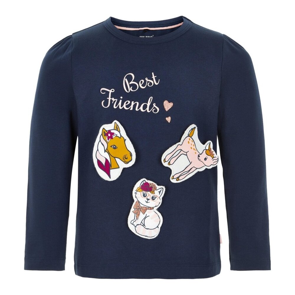 New Look Kids Navy Long Sleeve Tee With Patches